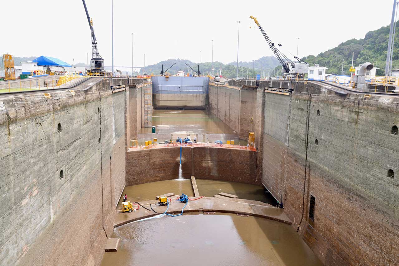 Panama Canal Undertook Maintenance Work at Pedro Miguel Locks